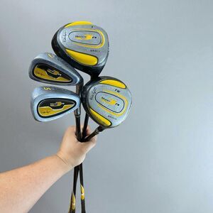 Walter Hagen Jr Series III Golf Clubs Set 4, RH, 34-39”, Driver, FW, SW, 7-Iron